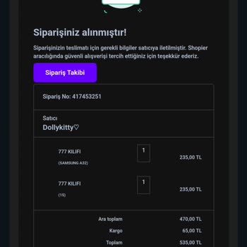 Sipariş Verdim, Ne Kılıf Var Ne İade
