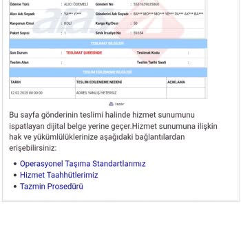 Aras Kargo Silifke Şubesinde Adres Yetersizliği Sorunu