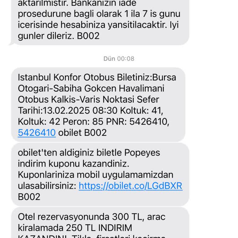 Obilet Otobüs Arızası Nedeniyle Mağduriyet Ve İade Sorunu