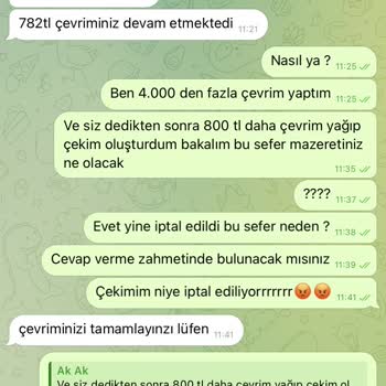 Çekim İşlemlerinde Sürekli Red