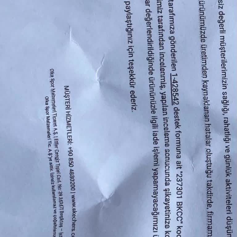 Skechers Ayakkabıda Üretim Hatası Ve Müşteri Hizmetleri Hayal Kırıklığı