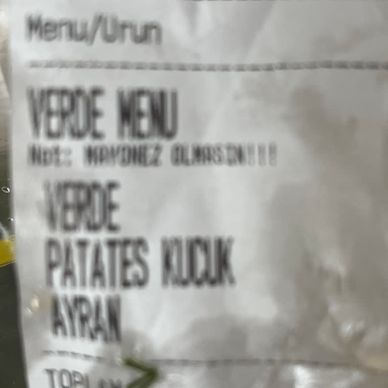 Notlara Dikkat Edilmeyen Sipariş Deneyimi