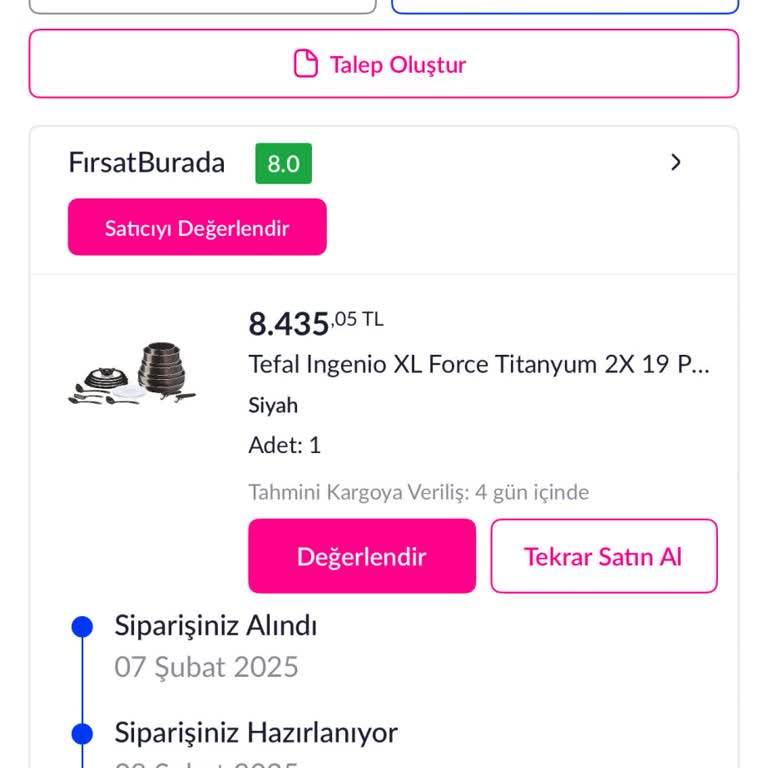 Siparişim Hala Kargoya Verilmedi