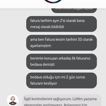 Vodafone Ev İnterneti Fatura Sorunu