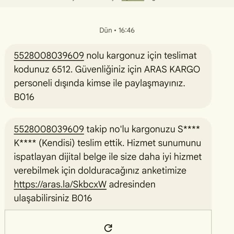 Yanlış Kargo Bildirimi Ve Güvenlik Endişesi