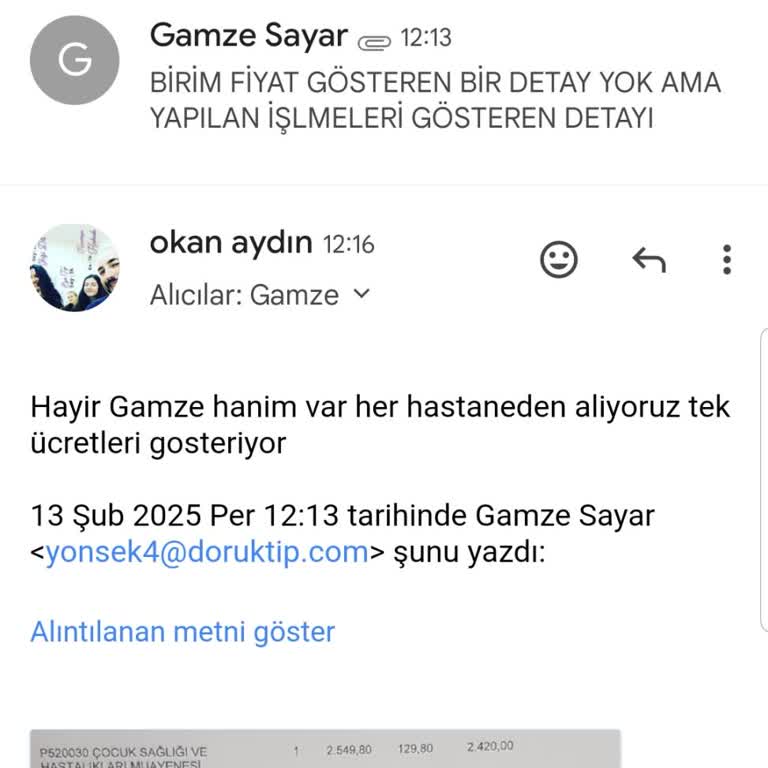 Hizmet Detay Dökümü Sorunu