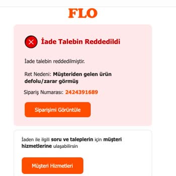 FLO'dan Alınan Ayakkabının İade Sürecinde Yaşanan Sorunlar
