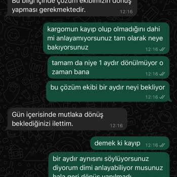 Eksik Ürün Ve Yanıtsız Kargo Firması Sorunu