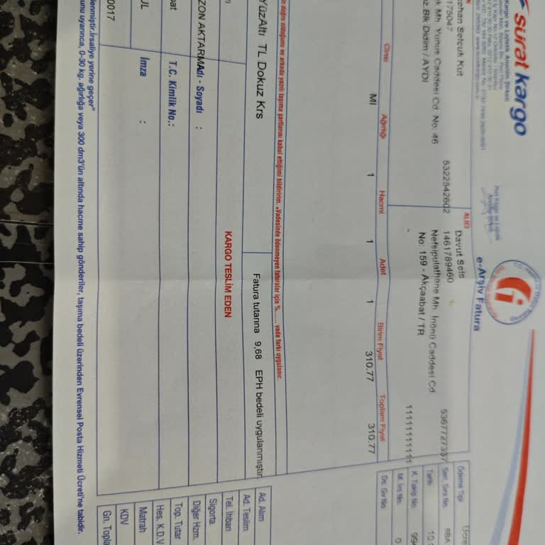 Aşırı Kargo Ücreti Şoku