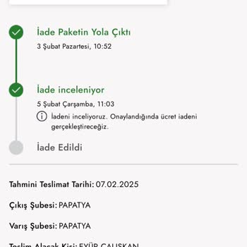 Boyner'de İade Süreci Sorunu