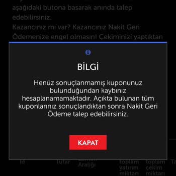 Marsbahis'te Kupon Sonuçlanmama Sorunu!