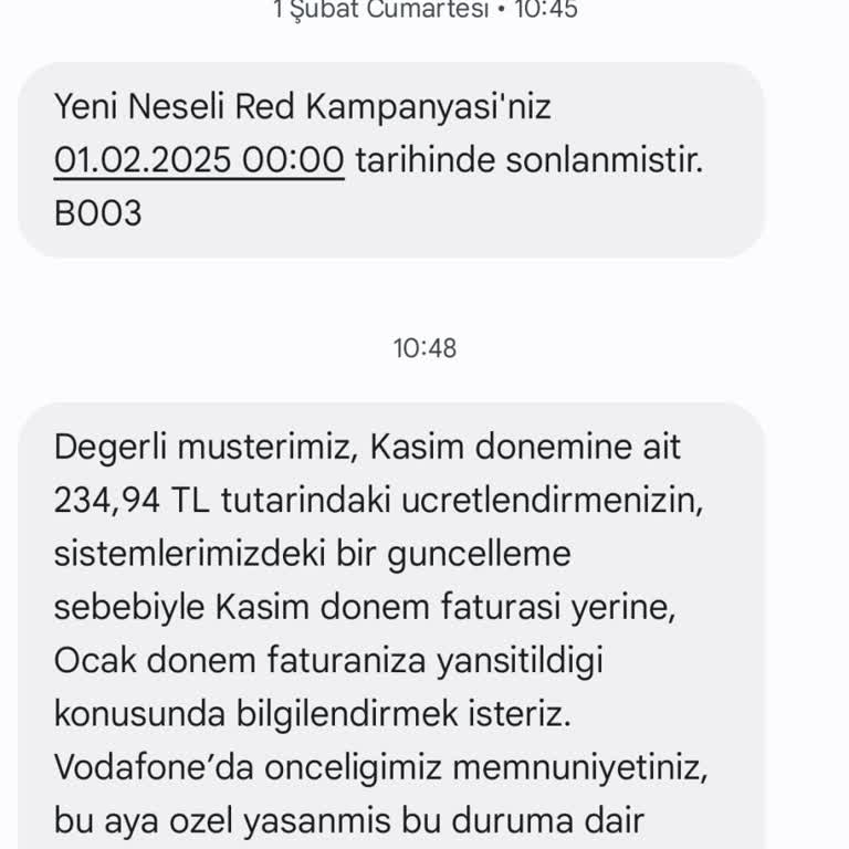 Yanlış Faturalandırma Ve Eksik Bilgilendirme Sorunu
