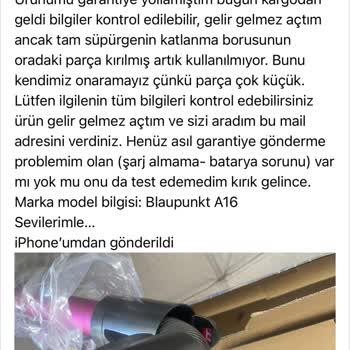 Garanti Sonrası Kırık Ürün Ve Batarya Sorunu Çözümsüz Kaldı