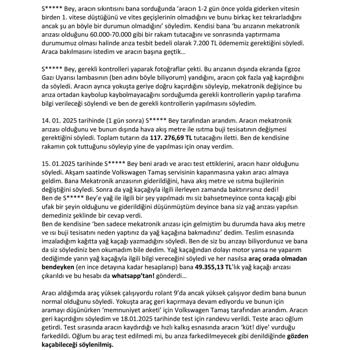 Volkswagen Tamaş Servisindeki Şeffaflık Sorunu