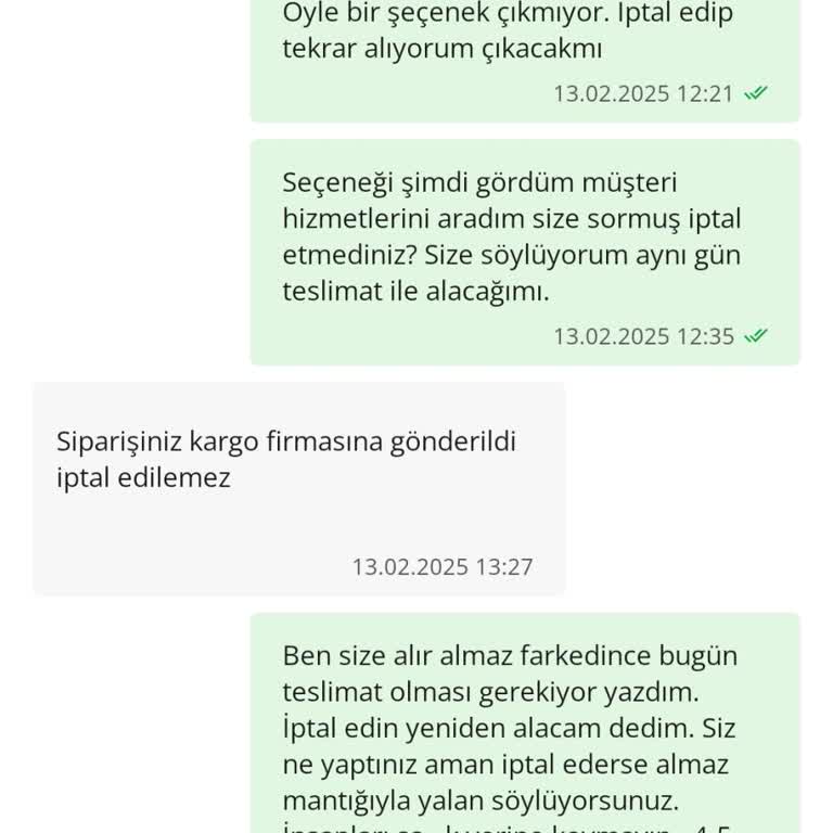 Çiçek Sepeti'nde Yanıltıcı Kargo Seçeneği Ve İptal Sorunu