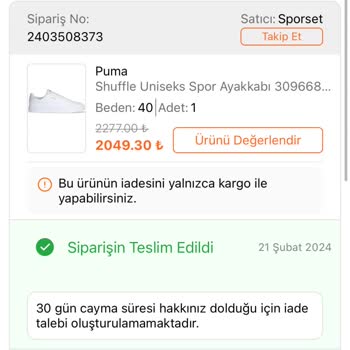 FLO Uygulaması Üzerinden Alınan Üründe İade Ve Garanti Sorunu