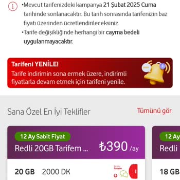 Vodafone'un Fahiş Zamları Ve Zorunlu Tarifeler