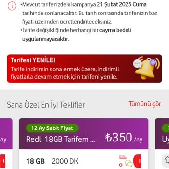 Vodafone'un Fahiş Zamları Ve Zorunlu Tarifeler