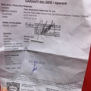 Fakir Blender Seti: Teknik Servis Ve Müşteri Hizmetlerinde Büyük Hayal Kırıklığı