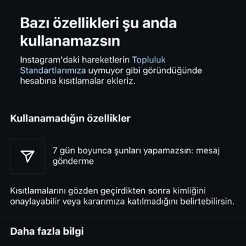 Instagram Hesabım Haksız Kısıtlamalarla Kullanılamaz Durumda