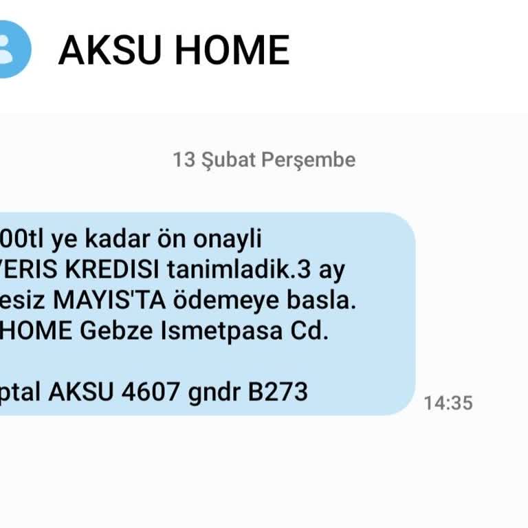 Tanımadığım Firmadan Gelen Yanıltıcı Kredi Mesajı
