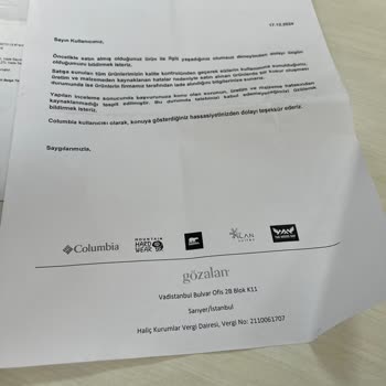 Columbia Ayakkabıda Beklenmedik Yırtılma Sorunu