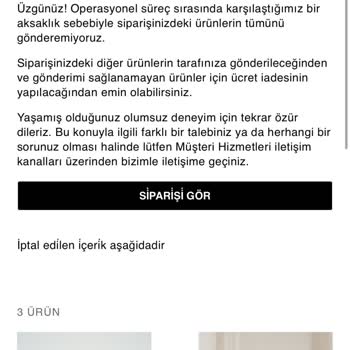 Zara'dan Aldığım Ürünler Teslim Edilmedi: Maddi Ve Manevi Mağduriyet