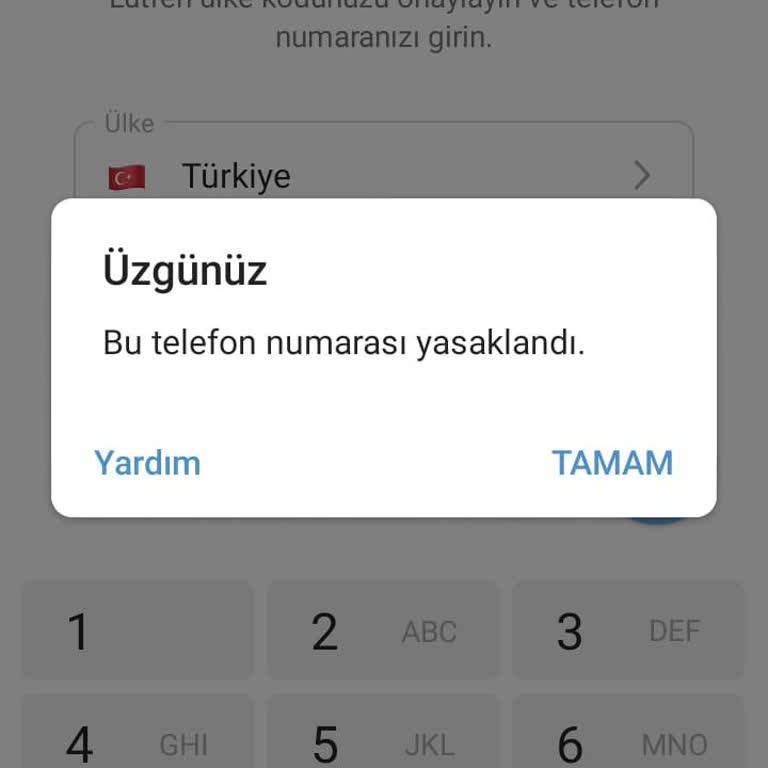 Haksız Telegram Numarası Engellemesi