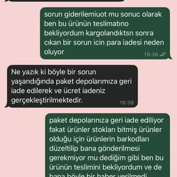 Teslimat Sorunu Ve Bilgim Dışında İade