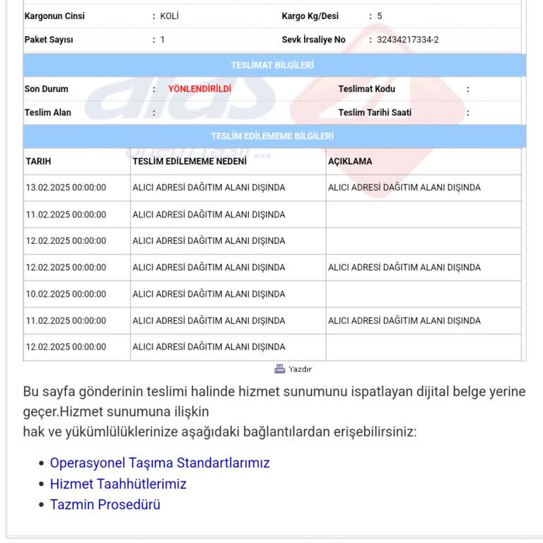 Kargo Teslimatında İletişim Sorunu