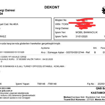 Yüksek SWİFT İşlem Masrafı İadesi Talebi