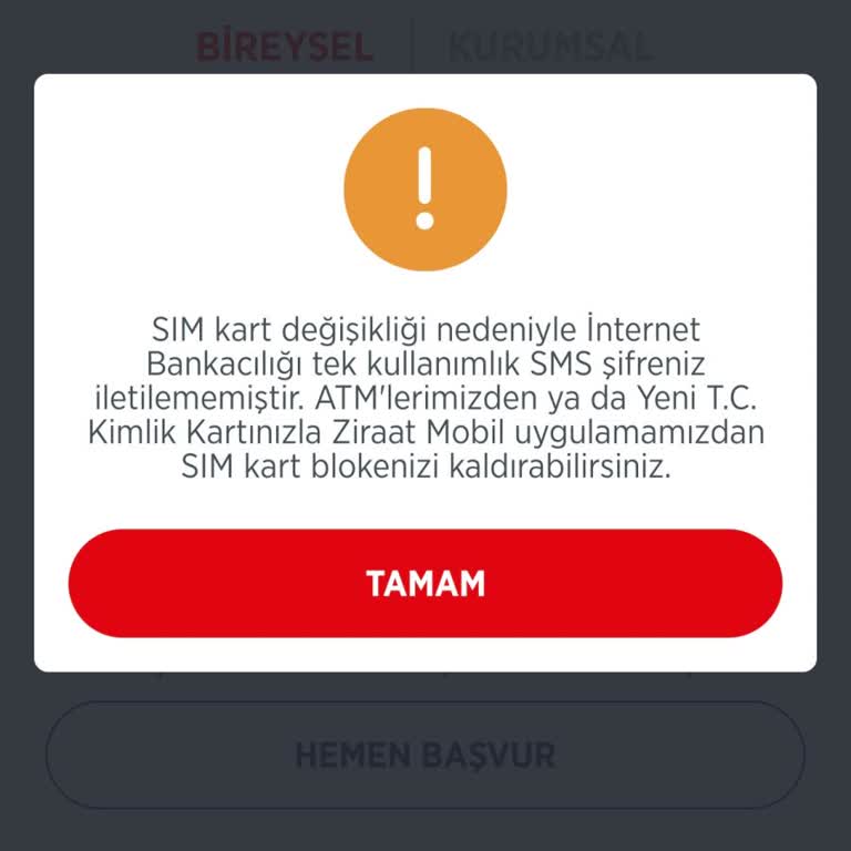 Ziraat Bankası Sim Kart Blokesi Mağduriyeti