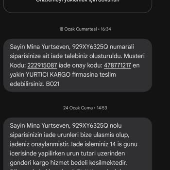Geciken İade Süreci Ve Müşteri Memnuniyetsizliği