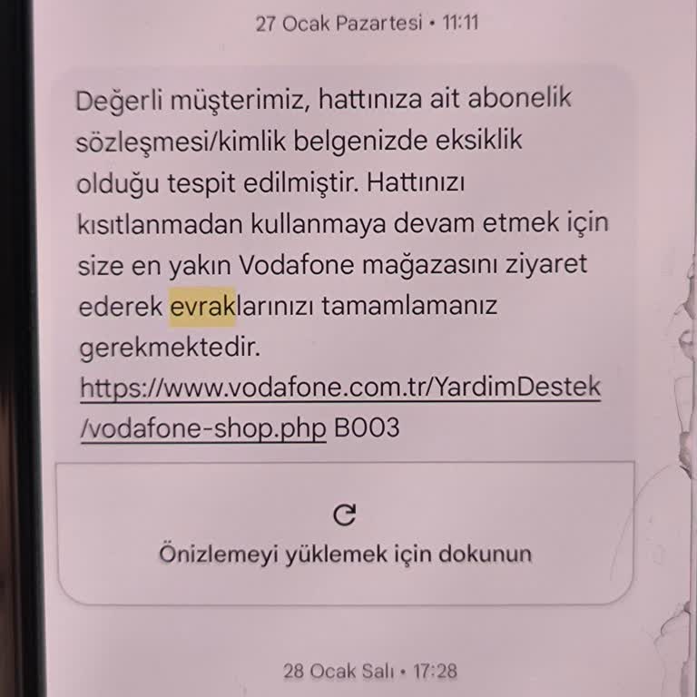 Vodafone Hat Kapalı: Evrak Eksikliği Ve Müşteri Hizmetleri Çıkmazı