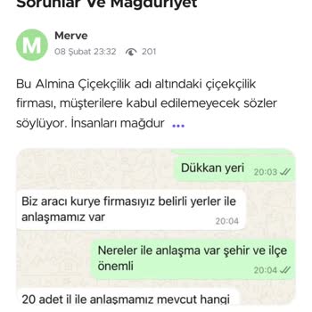 Çiçek Siparişi Sorunları ve Çözüm Beklentisi