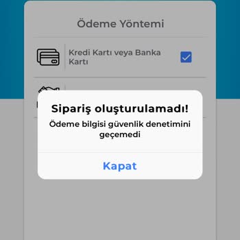 Ödeme Güvenlik Hatası Mağduriyeti