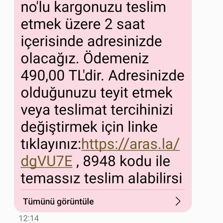 Aras Kargo'nun Zamanında Teslimat Sözüne Güvenememek