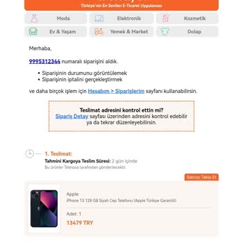İndirimli Fiyatla Alınan Telefonun Sipariş İptali