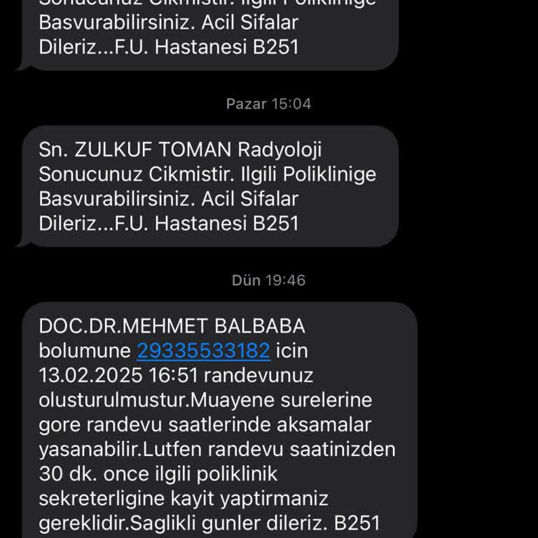 Yanlış Kişiye Gönderilen Randevu Mesajları Mağdur Ediyor
