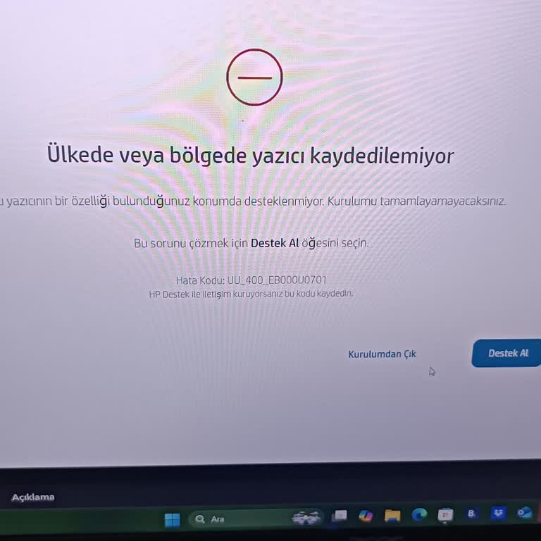 Türkiye Garantili HP Yazıcı Kurulum Sorunu