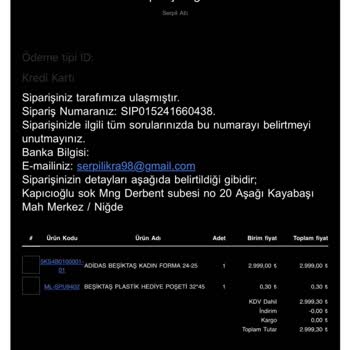 Kartal Yuvası'ndan Aldığım Forma Hayal Kırıklığına Uğrattı