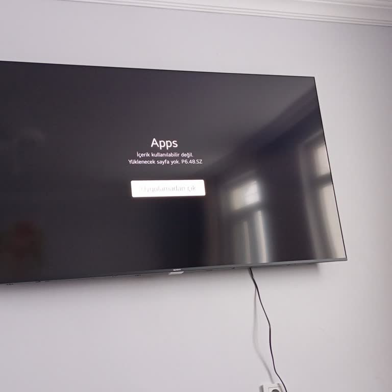 Yeni Kurulan Sony Televizyonda Uygulama Ve Ekran Sorunları