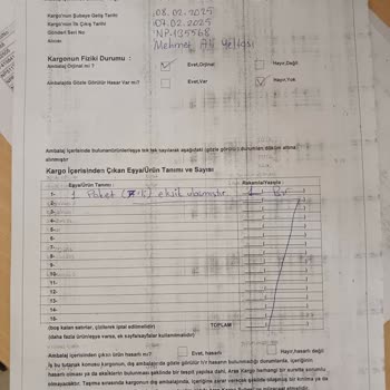 Aras Kargo'da Paket Kaybolması Ve Yanıltıcı Bilgilendirme