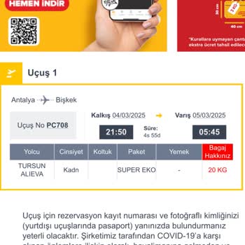 Pegasus Bilet Değişiminde Sistem Hatası Ve Ekstra Ücret Problemi