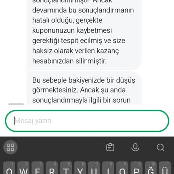 Yanlış Kupon İşlemi Ve Eksik Ödeme Sorunu