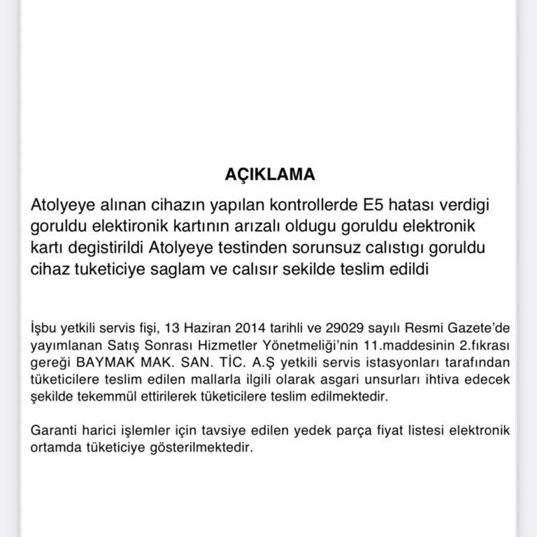 Baymak Teknik Servis İle İletişimsizlik Ve Sorunlu Montaj Süreci