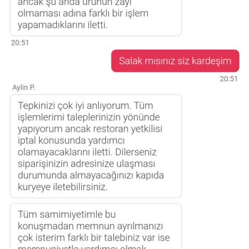 Yemek Sepeti'nde İptal Sorunu Ve Müşteri Hizmetleri Erişimsizliği