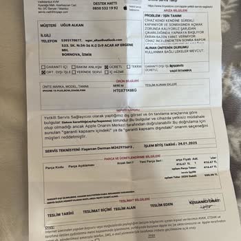 Teknosa'dan Alınan Apple Ürününde Servis Sorunları