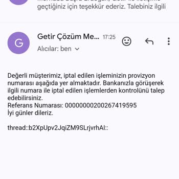Getir'den İptal Edilen İşlemler İçin 36 Gündür İade Bekliyorum!