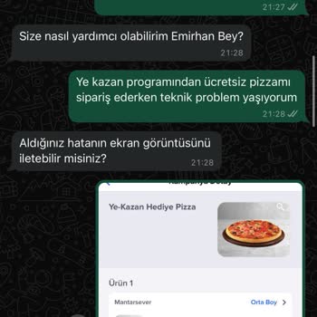 Domino's'ta Ödeme Sorunu Ve Müşteri Hizmetleri İlgisizliği